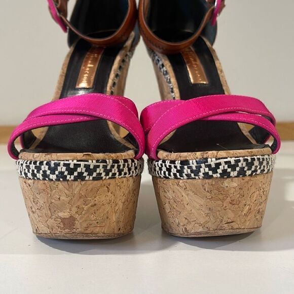 Rupert Sanderson Wedge/Platform Sandals Size 38.5 - Picture 3 of 12